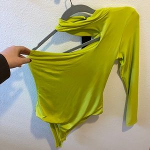 Nasty Gal Lime Green Bodysuit